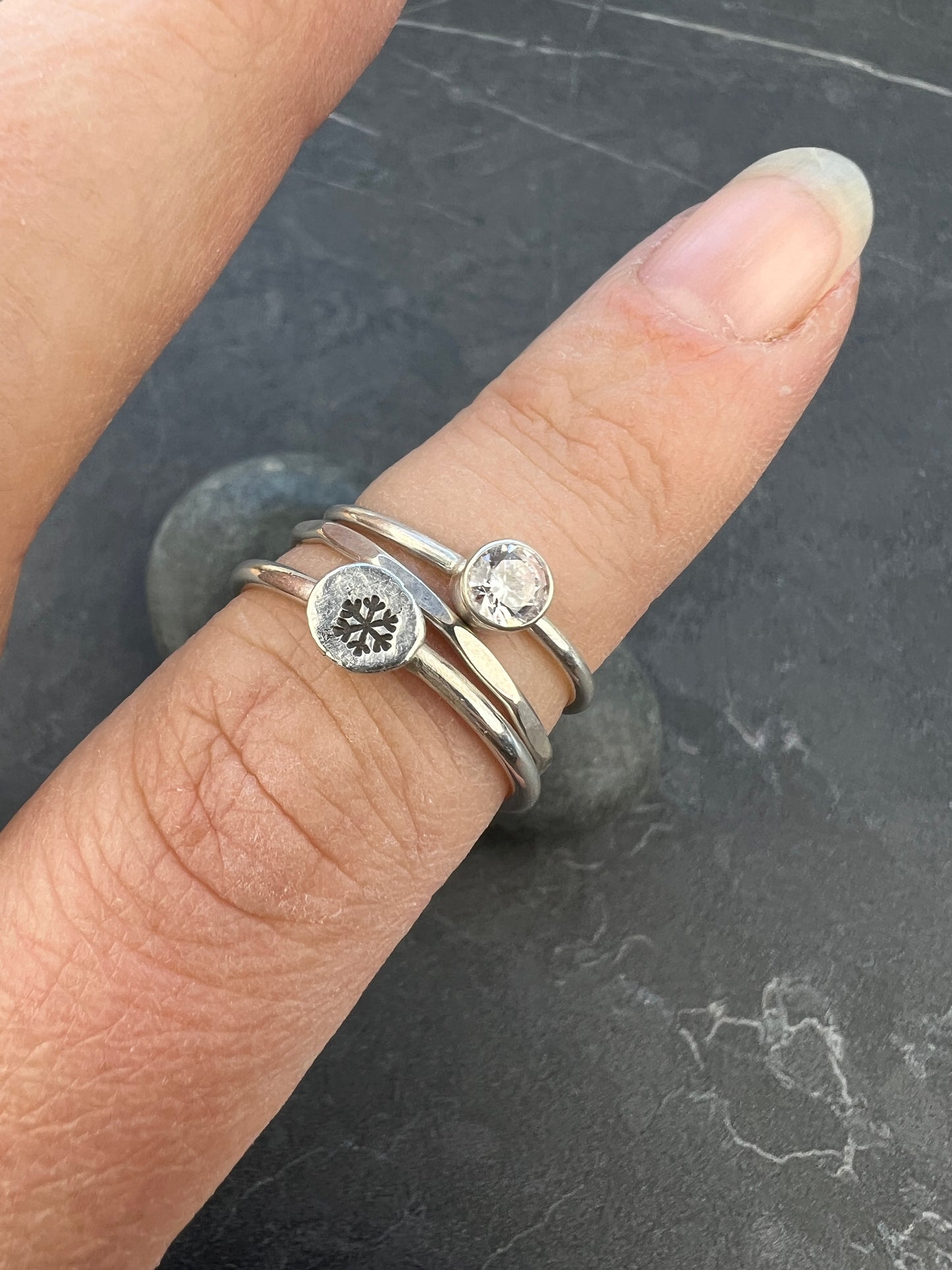 Sterling Silver Stacking Rings - Various Designs