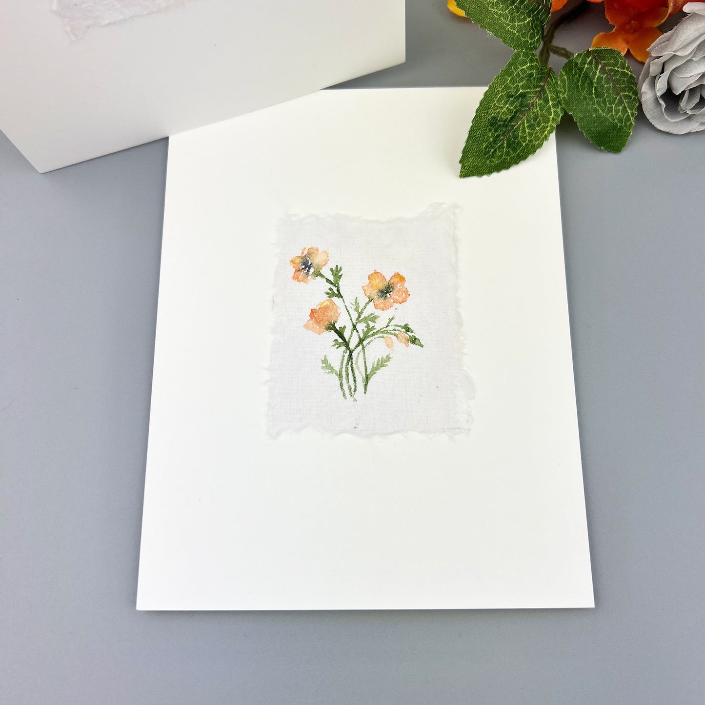 California Poppies - Hand-painted Greeting Cards - Original Watercolor Stationary