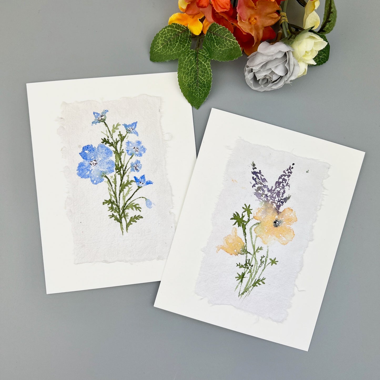 California Wildflowers - Hand-painted Greeting Cards - Original Watercolor Stationary
