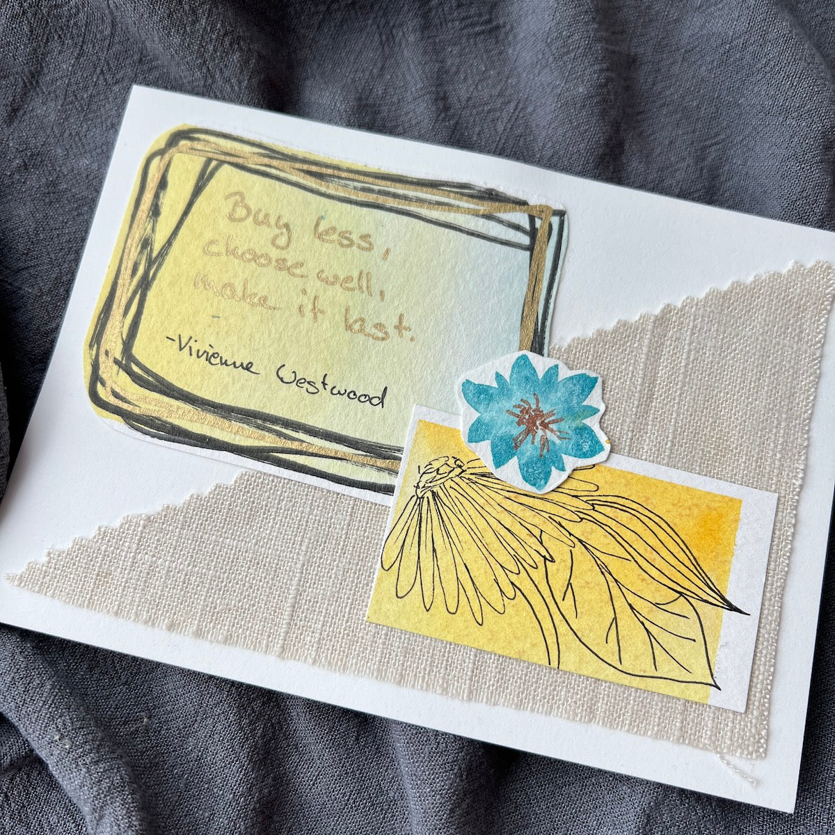 Earth Day Recycled Collage - Buy Less