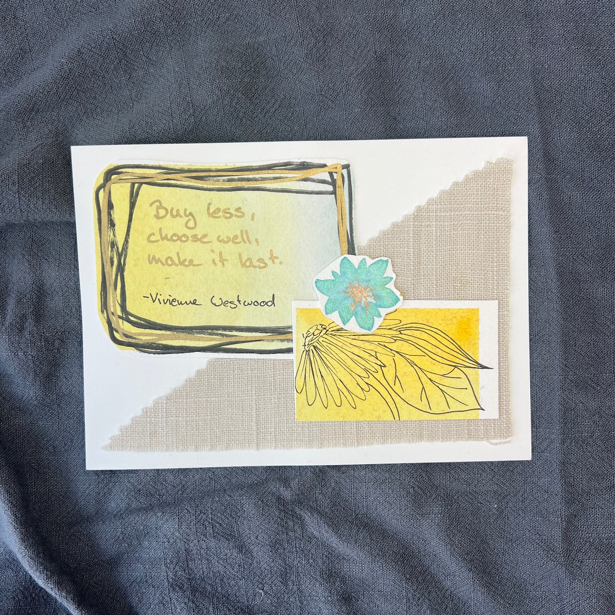 Earth Day Recycled Collage - Buy Less