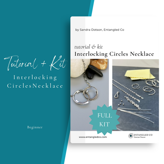 Interlocking Circles DIY Craft Kit - Sterling Silver