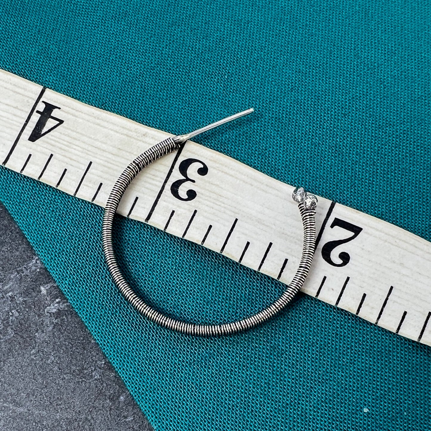 Wirewoven Hoop Earrings - Sterling and Fine Silver