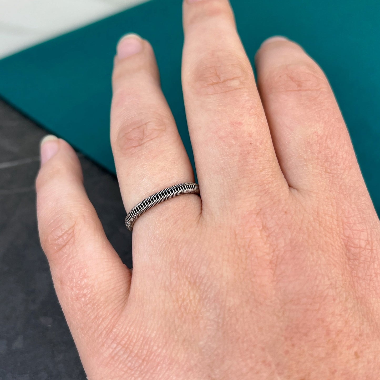 Dainty Wirewoven Ring: Seamless and Versatile