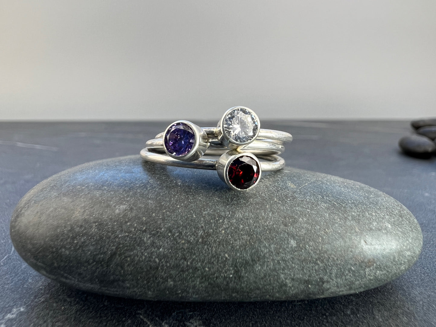 Sterling Silver Stacking Rings - Various Designs