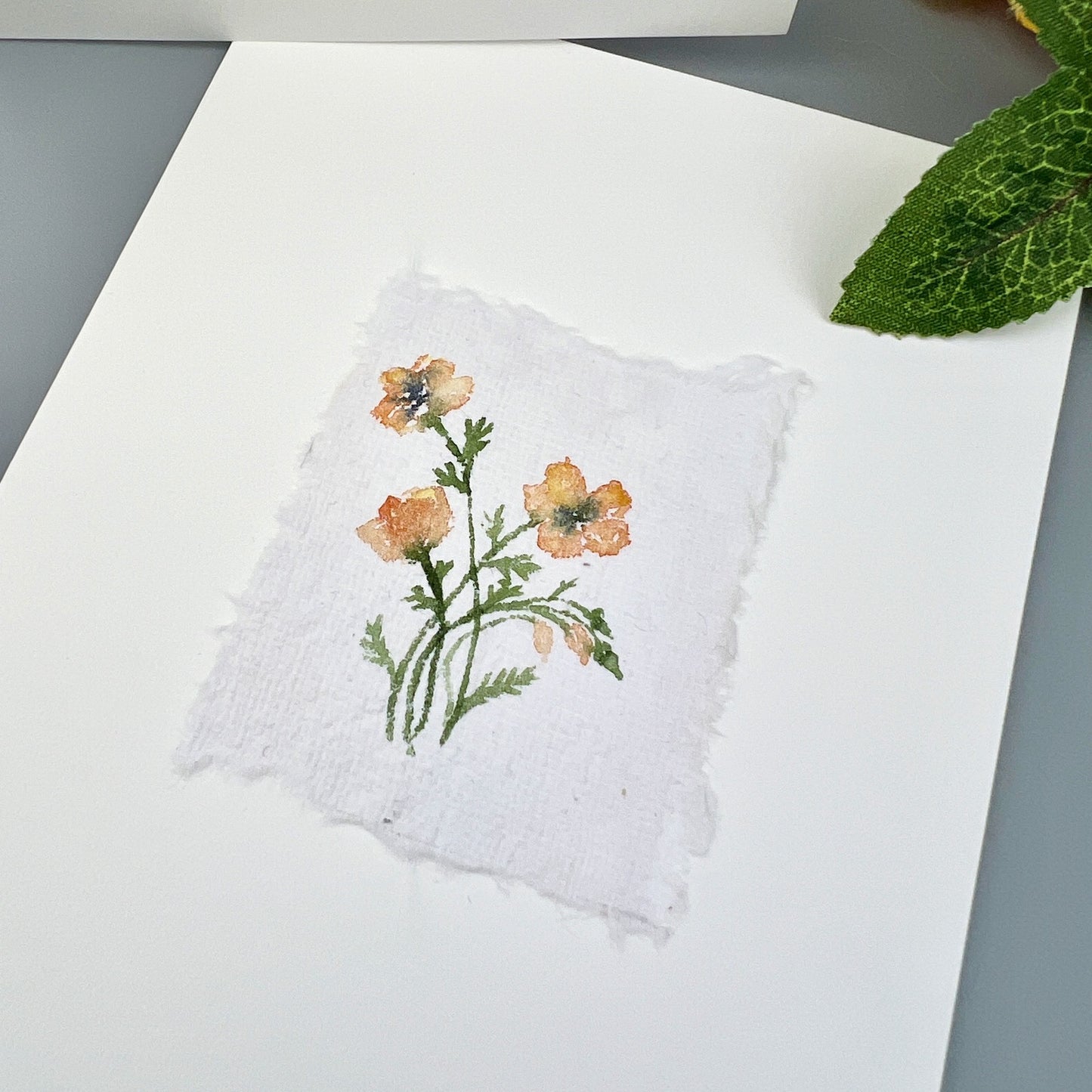 California Poppies - Hand-painted Greeting Cards - Original Watercolor Stationary